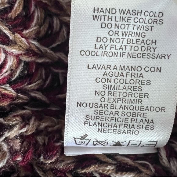 Sam Edelman SD Helen Collared‎ Long Cardigan Duster Maroon Multi Size XS Classic - Picture 9 of 13